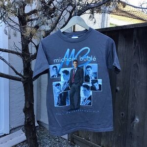 Michael Buble Call Me Irresponsible Tour 2008 Graphic Band T Shirt Small Size